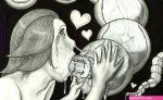 Tentacle Ovipositor Sucking part3 by mistershiggy