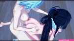 Houki getsa facial from Futa Tatenashi before riding her cockdoggy
