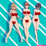 Chainsawman Girls 01 Naked by ale-mangekyo on DeviantArt