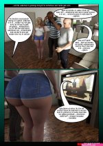 Porn comic 3D Black Takeover. Part 1. Erotic comic time in a