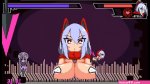 Buzama Hentai fight game Ep.4 body transformation into a giant cock and then sucked between gigantic tits