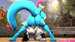 Jurassic Park Feraligatr 2girls 3d