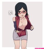 Sarada Tiny Peek By Aldwelter