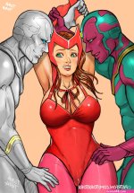 wanda maximoff x 2 Vision ToraTora Marvel