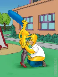 Enjoy the Futa Marge Simpson Deepthroat Porn in Futa Hentai