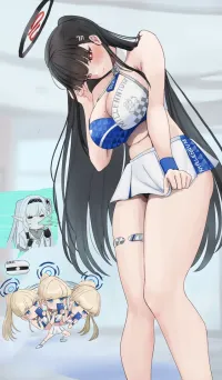 Mini Skirt Rio Blue Archive free hentai porno xxx comics rule34 nude art at HentaiLib.net