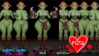 3D Goblin Girl Barmaid Shortstack Girl FUTA COMBO PACK 3D- Cults