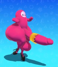 Fall Guys Fall Guy Ass 3d