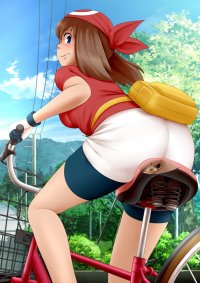 Giantess May Biking Pokemon