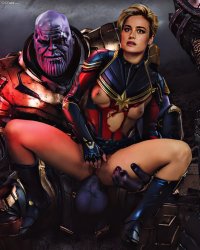 Post 5549009: Avengers Avengers:Endgame BrieLarson CaptainMarvel CarolDanvers fakes Marvel MarvelCinematicUniverse Thanos Zennsfw