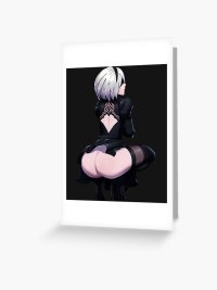 Nier Automata 2B Hentai sexy hentai Greeting Card for Sale by Corelli87