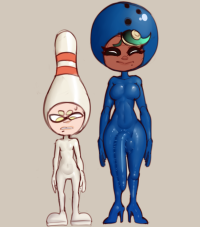 Post 4963442: bowling Bowlingball Bowlingpin cosplay crossover dop inanimate Inkling MarinaIda meme Octoling OfftheHook Pearl Splatoon Splatoon2