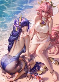 Raiden Shogun and Yae Miko