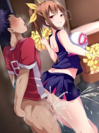 Cheerleader working hard to raise morale : rhentai