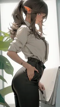 Office Lady Elf free hentai porno xxx comics rule34 nude art at HentaiLib.net