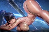 shift up stellar blade eve stellar blade sakimichan 1girls
