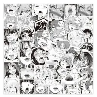1050PCS Anime Ahegao Hentai Graffiti Stickers for Laptop Skateboard Luggage Motorcycle Waterproof Decal Sticker Toy
