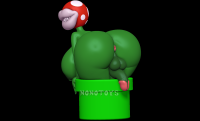 3D Futa Piranha Plant NSFW 3D Cults