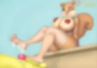 Furry Footjob Sandy Cheeks Cum Covered Feet R34 XXX Tram Pararam
