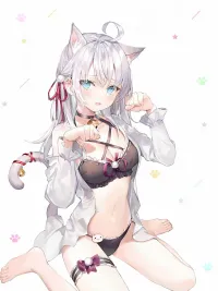 Pegatina for Sale con la obra Hentai lindo gato chica de Global ASMR
