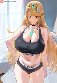 blacked xenoblade series xenoblade chronicles 2 mythra himeno