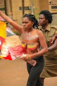 Pictorial: Nude Corruption Protestors Arrested in Kampala
