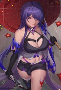 exlicart X: Acheron from Honkai: Star Rail futa