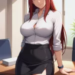 Kushina Office Lady Hentai Gallery by Temptart