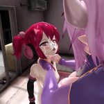 Mmd futanari maran in trouble! alma the demon