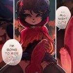 Furry Comic Dub: Not So Little Red 2 anal anthro big penis blowjob caught creampie cum