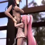 SvartLiljas Growing Embrace Giantess growth animation