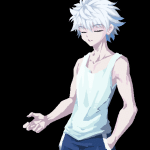 hunter x hunter killua zoldyck goldendogaki high resolution simple backgroun