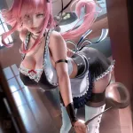anya forger porn pictures by sakimichan about breasts female pinkhair
