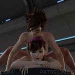 Futa Tracer fucks DVa hard and fast Overwatch