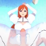 POV Hentai Footjob from Orihime from Bleach