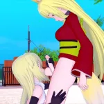 FUTA DANMACHI SANJOUNO HARUHIME X AIS WALLENSTEIN THREE DIMENSIONAL MANGA PORN