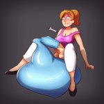 Hot Summer Smith condom cum inflation