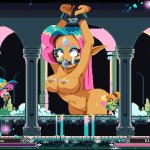 Flip Witch Juego Pixel HENTAI Ep.3 Striptease caliente de vaquera!