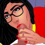 Mia Khalifas perfect bubble booty cartoon parody blowjobs and wet ass pussy