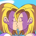 Android 18 selfcest kissing