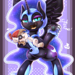 Nightmare Moon and Pipsqueak by PhoenixRK49 on DeviantArt