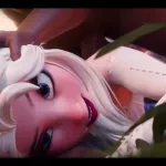 Mother Gothel jerking off Futa Rapunzel