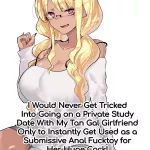 Futanari Kyokon Kuro Gal Kanojo to Benkyou Oheya Date da to Omottara Soku Onaho Atsukai Fukujuu Gyaku Anal nante... by Aimaitei Umami