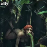 Girl Fuck with Monster Tree Sound with Animation: Cartoon Porn