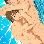 black monkey mazjojo free! tachibana makoto yamazaki sousuke male naked yaoi