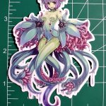 4 inch sticker anime monster girl tentacles laminated waterproof vinyl decal