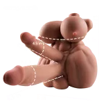 Beatus: Futa Hentai Sex Doll Two Penis Torso OnaHole