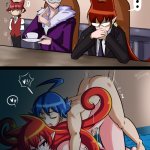 azazel ameri opera iruma-kun sullivan suzuki iruma mairimashita! iruma-kun highres 1girl breasts cum doggystyle long hair nipples nude red hair sex sex from behind