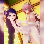 Genshin Impact Yae Miko Futanari Hentai Jerk Off