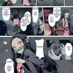 C96 Nameless GuiZhenCao Moshi Nezuko ga Warui Hito ni Tsukamattara... Kimetsu no Yaiba English Colorized